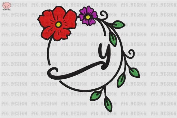 Flower Font Y